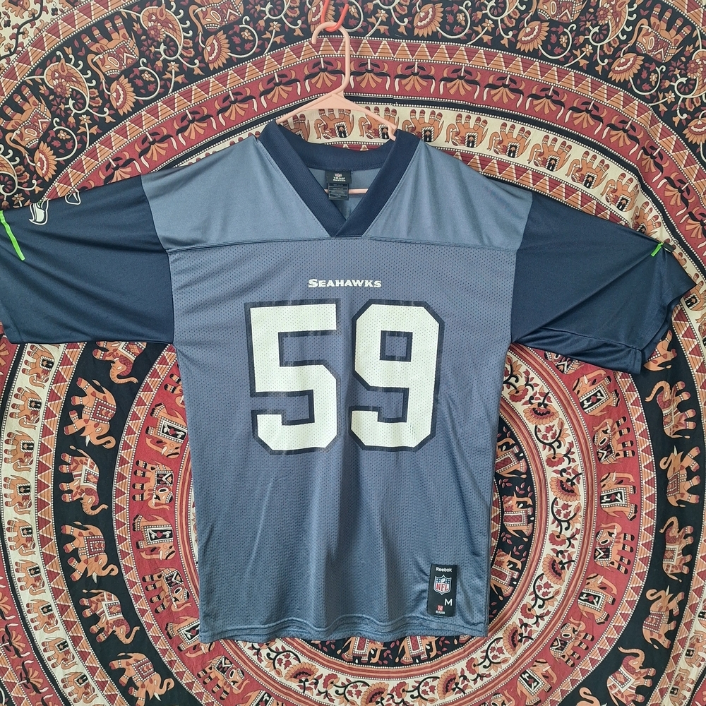 Reebok NFL Seattle Seahawks Blue Aaron Curry #59 Fan Jersey